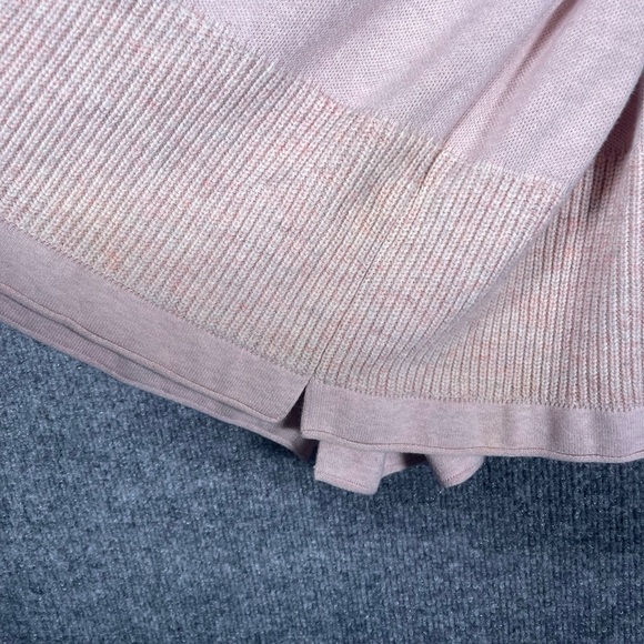 Pure Jill Women’s Medium Oversized Pink Heathered Cowl Neck Cozy Tunic Sweater - Picture 8 of 12